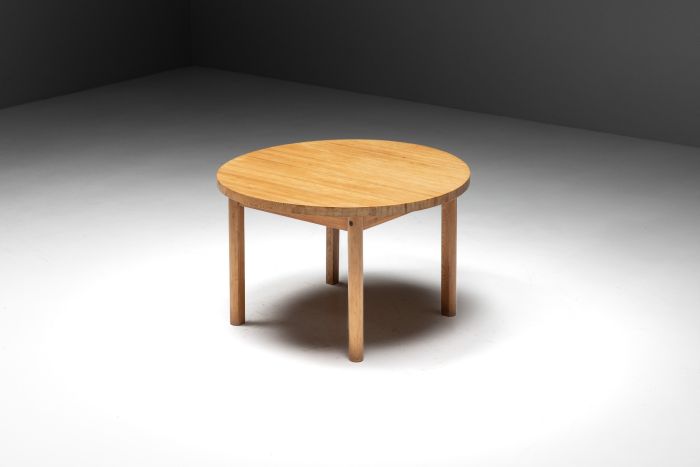 Pine dining table in the style of Charlotte Perriand from the 1960s