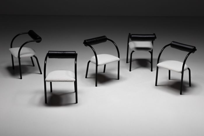 Post modern Italian armchairs from the 1980s