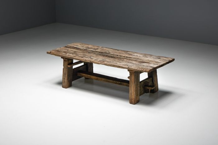 Primitive wabi sabi side table 19th century