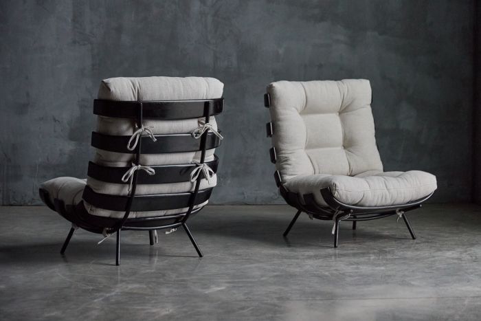 Rare Costela lounge chairs by Martin Eisler and Carlo Hauner from 1954