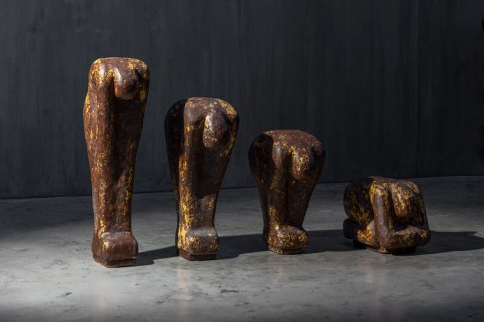 Resurrection figural sculpture series created in the 1970s