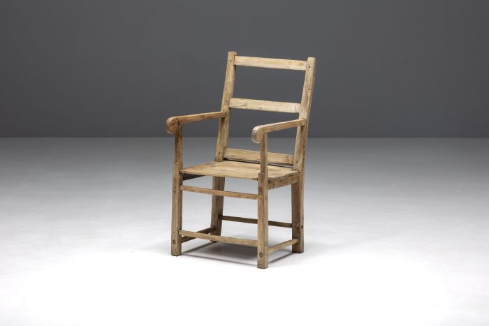Rustic art populaire armchair from the nineteenth century