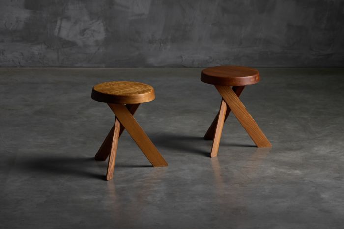 S31 stools designed by Pierre Chapo from the 1970s