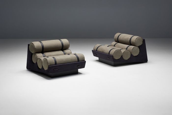 Sculptural Brazilian modernist lounge chair 1970s