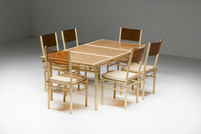 Sea Side dining set by Hugonet from the 1970s