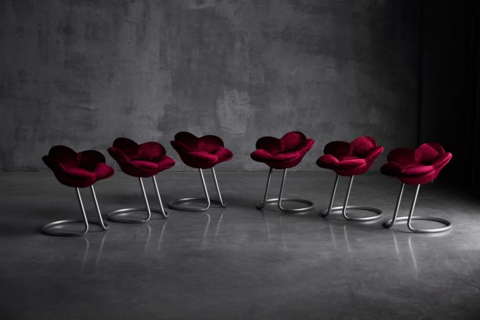 Iconic Soshun Flower Stool with bold silhouette