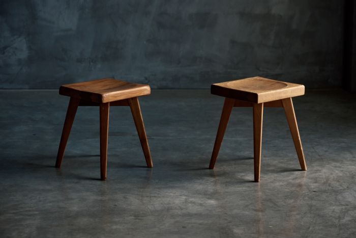 Stools by Christian Durupt and Charlotte Perriand 1960s