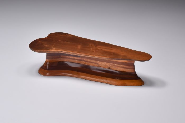 Studio craft solid wood coffee table USA from the 1970s