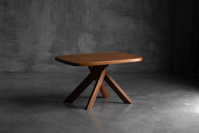T35 dining table designed by Pierre Chapo in the 1970s