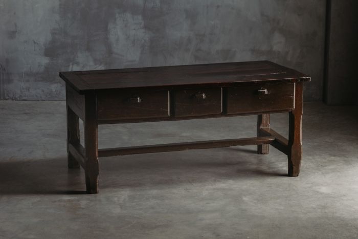 Wabi sabi brutalist console table 19th century