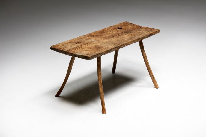 Wabi sabi side table from the early twentieth century