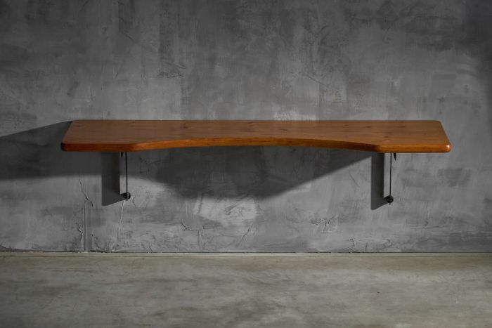Wall mounted desk designed by Charlotte Perriand for Les Arcs, France 1970s