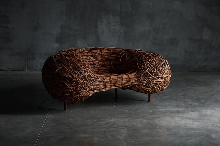 Bird's Nest Rattan Easy Chair - 2000s