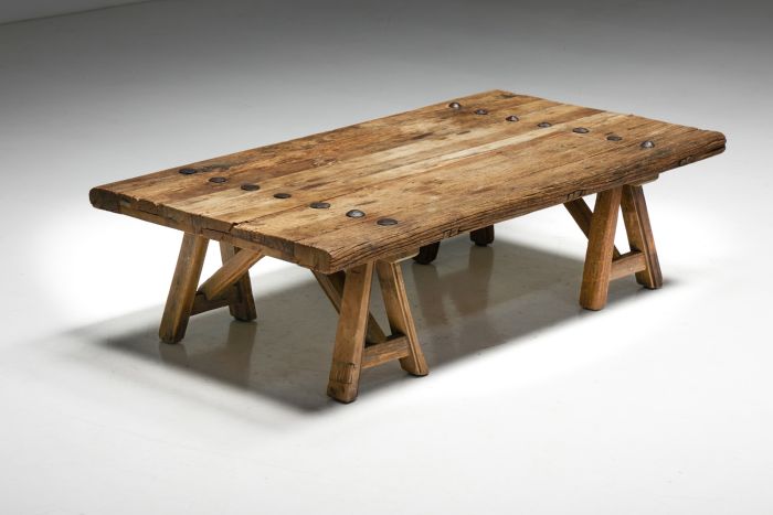 Primitive Coffee Table - 1950s