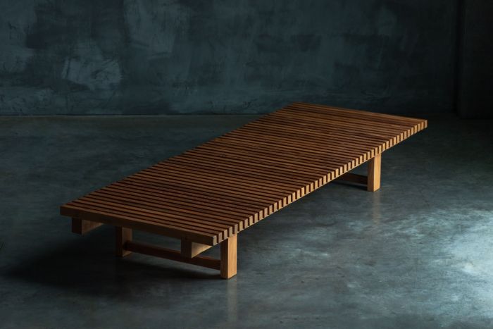 "Les trois Arcs" Slatted Daybed by Charlotte Perriand - 1970s