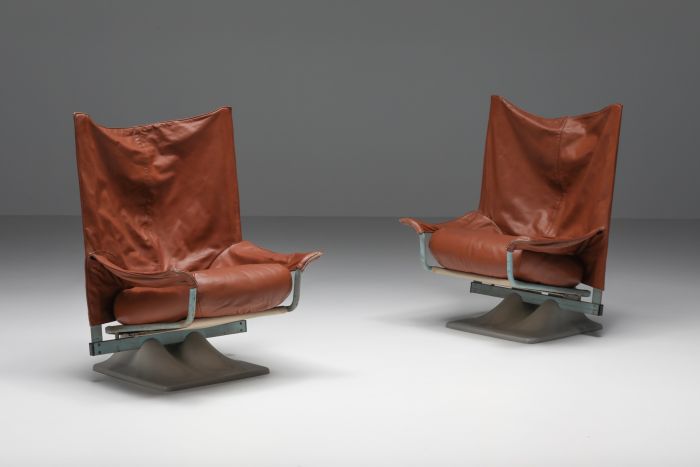 Lounge Chairs Pair 'Aeo' by Paolo Deganello  - 1973