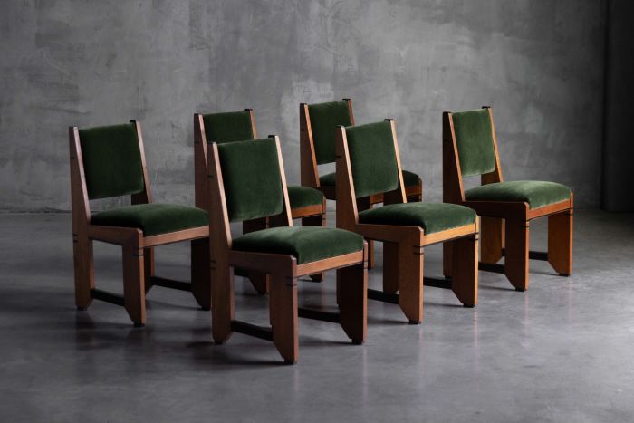 Amsterdam School Art Deco Dining Chairs - 1920s