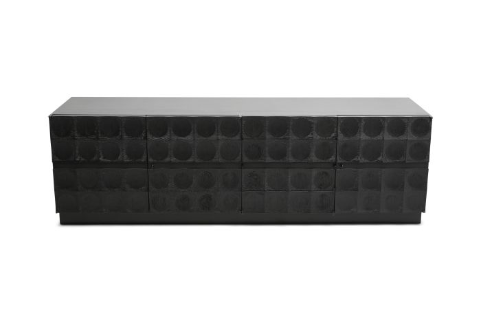  Brutalist Ebonised Oak De Coene Sideboard - 1970s