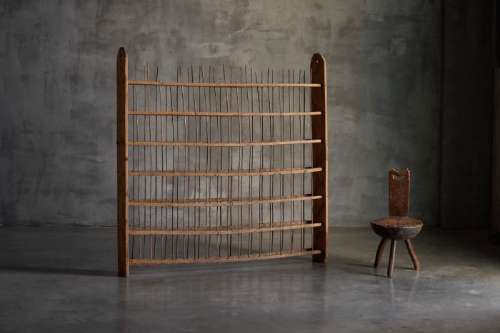 Antique Wooden Drying Rack, France - 19th Century