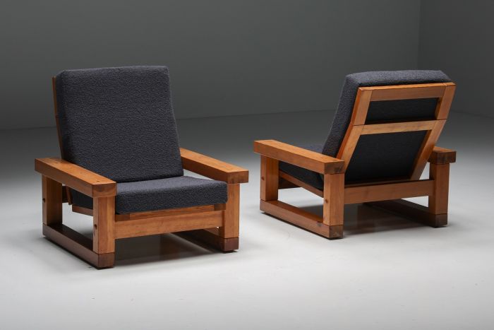 Armchair in Bouclé Wool, Ate Van Apeldoorn Inspired - 1960's