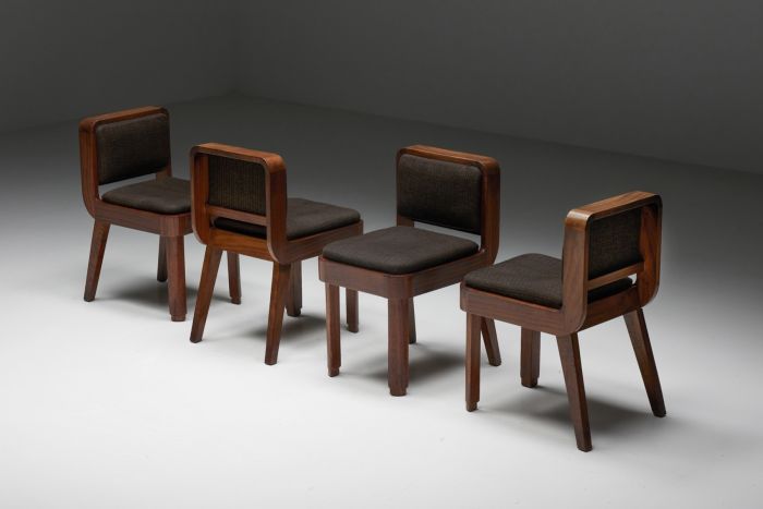 Art Deco Dining Chairs by John Van Zeeland - 1930's