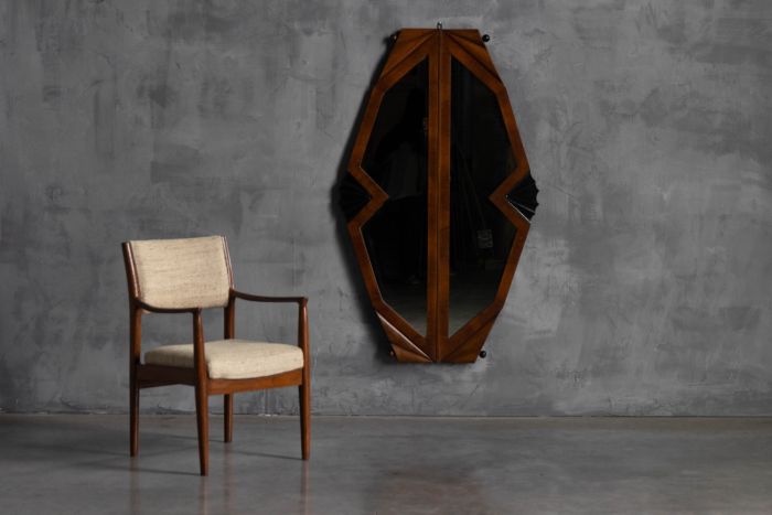Art Deco Wall Mirror, Italy - 1930s