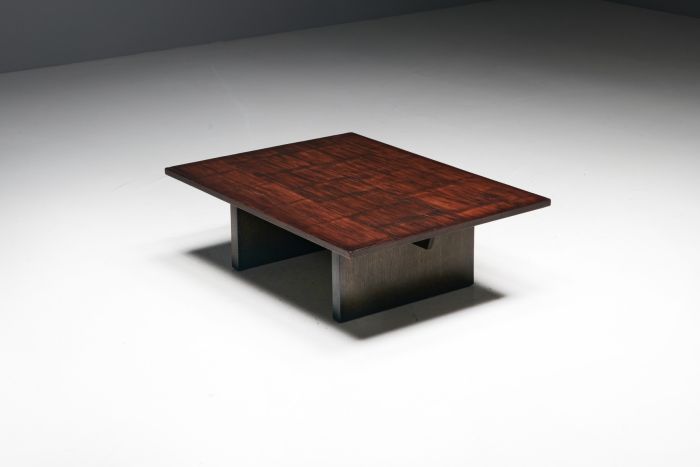 Coffee Table by Axel Vervoordt in Wenge and Bamboo - 1980s