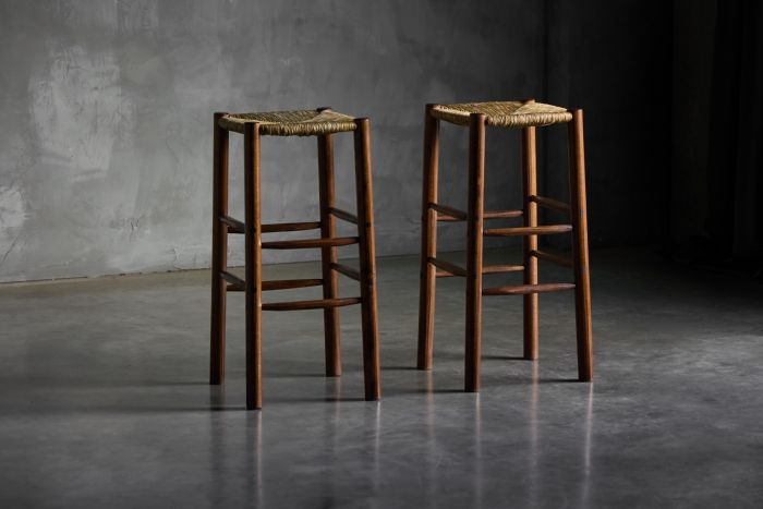 Bar stools in the style of Charlotte Perriand from the 1970s