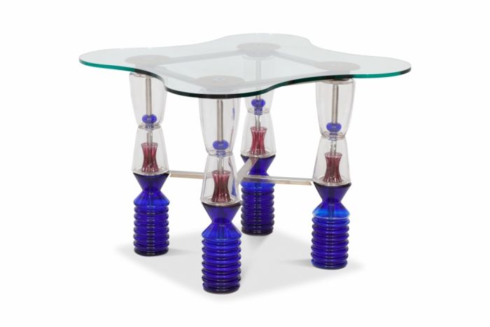 Crystal Glass Gaming Table, Van Praet & Val-Saint-Lambert - 1993