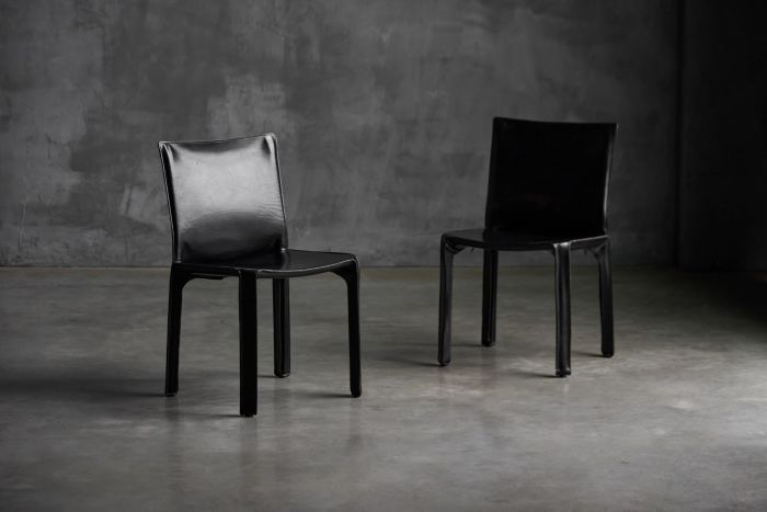 CAB 412 chairs designed by Mario Bellini for Cassina, 1970s