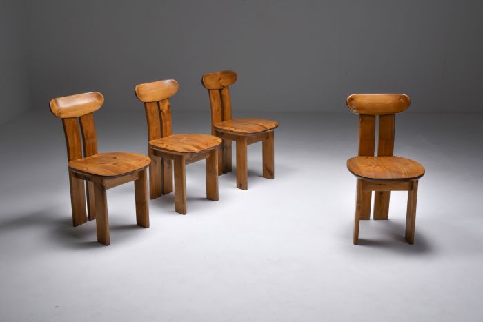 Italian Dining Chairs set Mobilgirgi, Italy - 1970's