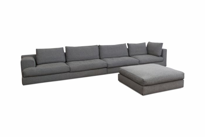 Grey Cassina Modular Sofa Miloe, Piero Lissoni - 2016