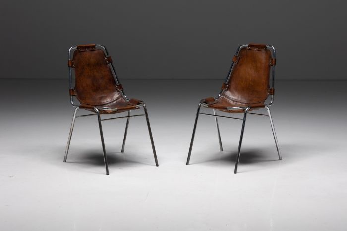 Dal Vera 'Les Arcs' Chairs Selected by Charlotte Perriand - 1970s