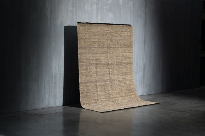 Contemporary Handwoven Wool Rug in Natural Tones, Turkey - 21st Century