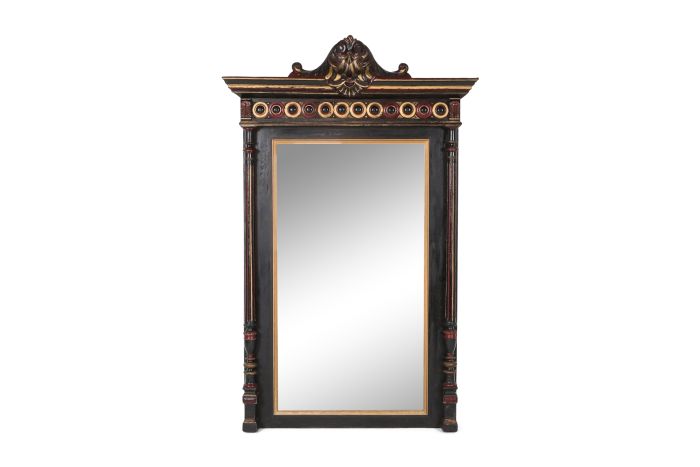 Overmantel Mirror Hand Carved in Regency Style