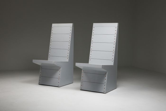 Dom Hans van der Laan chairs by his apprentice Jan de Jong - 1980s