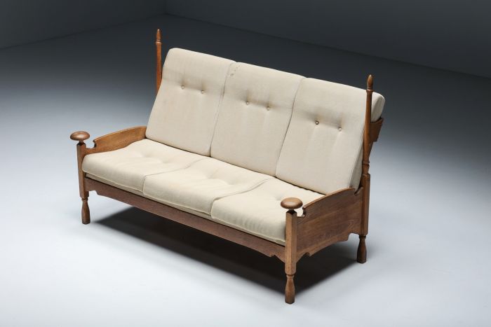 Dutch Throne Three Seater Sofa - 1950s