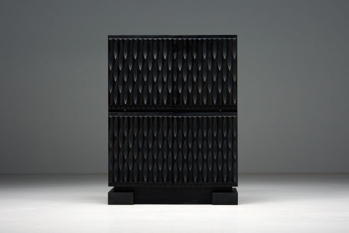 Brutalist Bar Cabinet by De Coene - 1970s