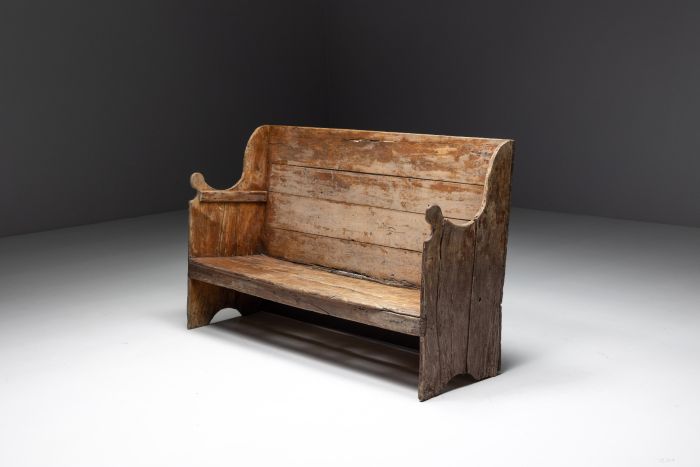 Folk Art Pyrenean Bench - 19th Century