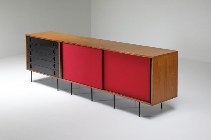 Black and Red Sideboard by Franco Campo and Carlo Graffi - 1950's
