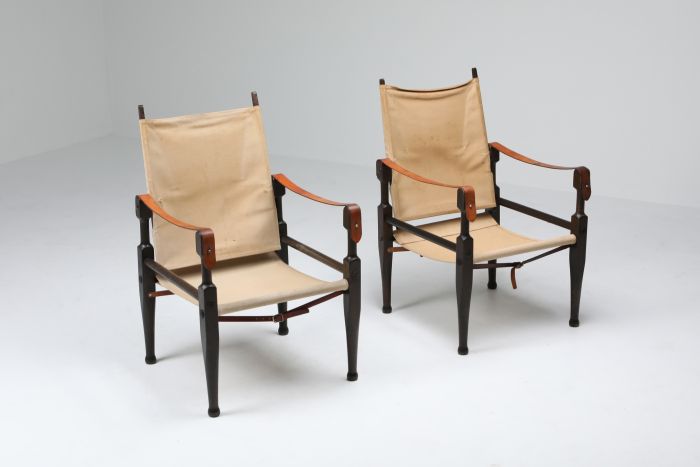 Safari Chairs Designed by Kaare Klint for Rud Rasmussen - 1960s