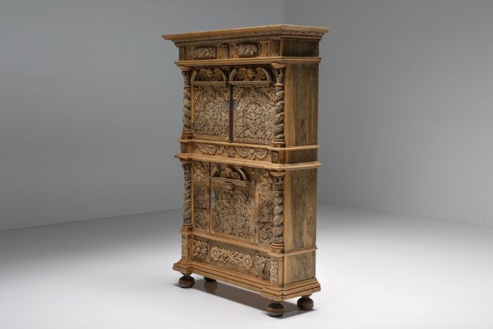 German Baroque Three-Door Cabinet - 17/18th Century