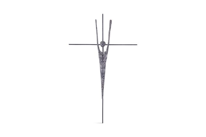 Pia Manu Brutalist Sculpture Jesus on the Cross - 1960s