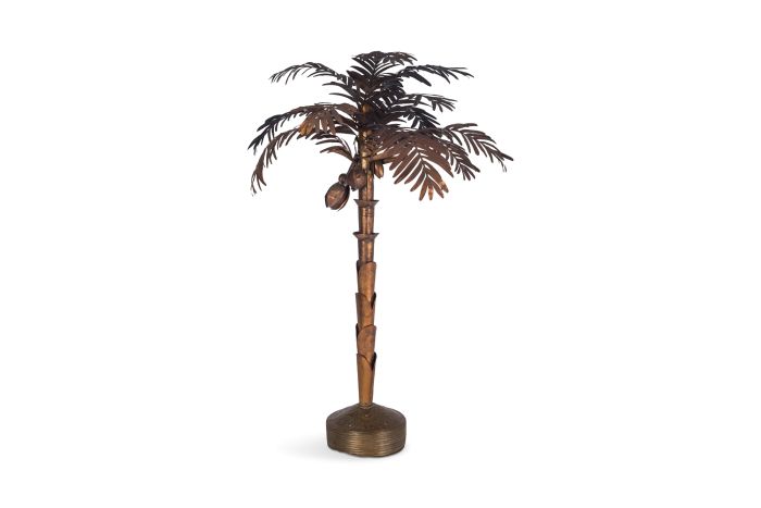 Maison Jansen Palmtree Floor lamp in Copper - 1970s