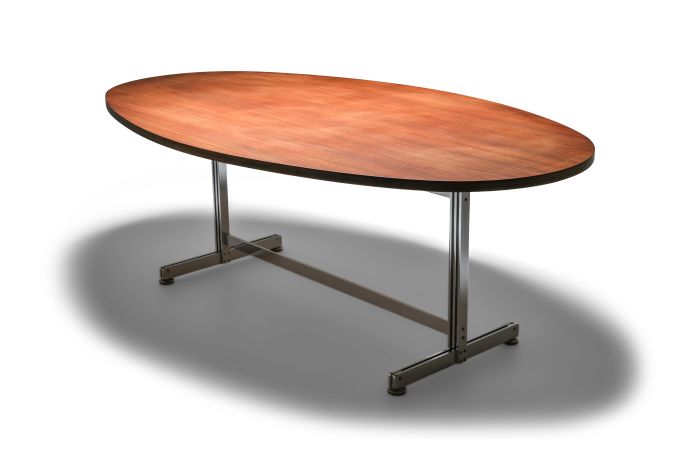 Jules Wabbes Oval Dining Table for Mobilier Universel - 1960s