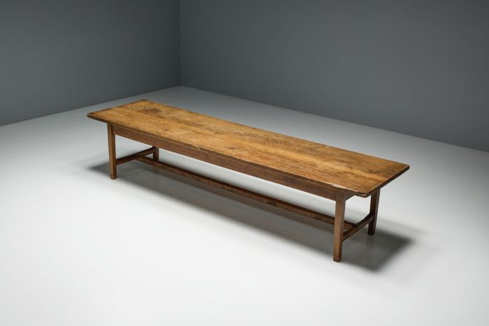 Large Rustic Primitive Dining Table - 19th Century