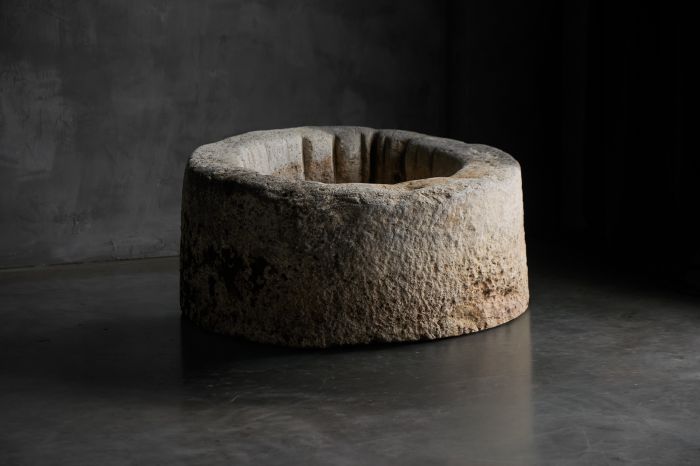 Large Vernacular Stone Basin, Italy - 19th Century