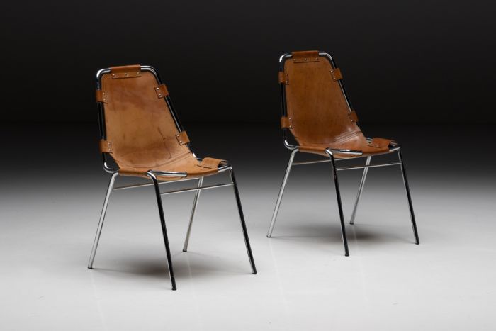 Dal Vera 'Les Arcs' Chairs Selected by Charlotte Perriand - 1970's