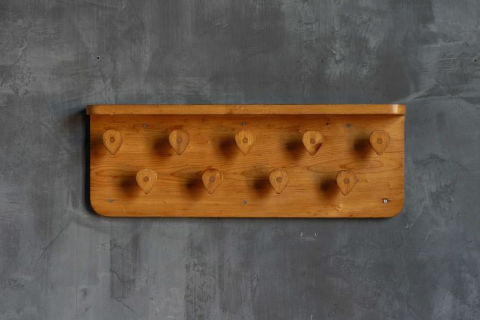 Mid-Century Wall-Mounted Coat Rack by Charlotte Perriand - 1950s