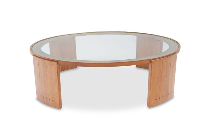 Round Pierre Chapo Coffee Table - 1960s